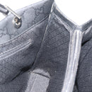 GUCCI GG Canvas Bamboo Hand Bag Nylon Black Silver 002 1010 Auth ep15037-17