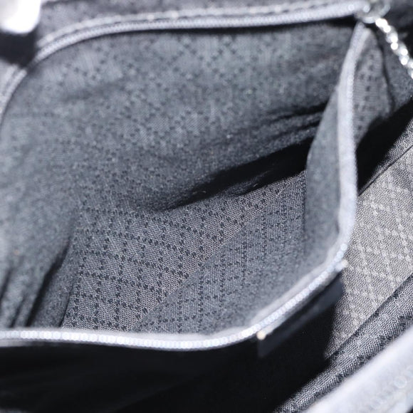 GUCCI GG Canvas Bamboo Hand Bag Nylon Black Silver 002 1010 Auth ep15037