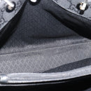 GUCCI GG Canvas Bamboo Hand Bag Nylon Black Silver 002 1010 Auth ep15037-23
