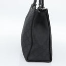 GUCCI GG Canvas Bamboo Hand Bag Nylon Black Silver 002 1010 Auth ep15037-3