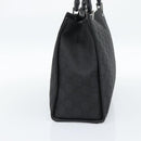 GUCCI GG Canvas Bamboo Hand Bag Nylon Black Silver 002 1010 Auth ep15037-4