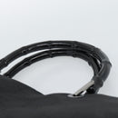 GUCCI GG Canvas Bamboo Hand Bag Nylon Black Silver 002 1010 Auth ep15037-8
