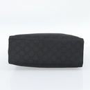 GUCCI GG Canvas Bamboo Hand Bag Nylon Black Silver 002 1010 Auth ep15037-5