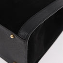 GUCCI Bamboo Hand Bag Leather Black Gold 002 1186 0260 Auth ep15038-14