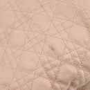 Christian Dior Lady Dior Canage Hand Bag Coated Canvas Pink Gold Auth ep15039-10