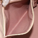 Christian Dior Lady Dior Canage Hand Bag Coated Canvas Pink Gold Auth ep15039-25