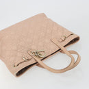 Christian Dior Lady Dior Canage Hand Bag Coated Canvas Pink Gold Auth ep15039-7