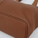 Burberrys Hand Bag Leather Brown Gold Auth ep15041A-9