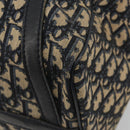 Christian Dior Trotter Canvas Mini Boston Bag Navy Silver Auth ep15043-15