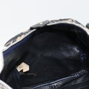 Christian Dior Trotter Canvas Mini Boston Bag Navy Silver Auth ep15043-17