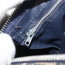 Christian Dior Trotter Canvas Mini Boston Bag Navy Silver Auth ep15043-19
