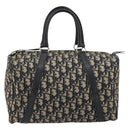 Christian Dior Trotter Canvas Mini Boston Bag Navy Silver Auth ep15043-13
