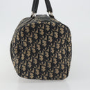 Christian Dior Trotter Canvas Mini Boston Bag Navy Silver Auth ep15043-3