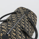 Christian Dior Trotter Canvas Mini Boston Bag Navy Silver Auth ep15043-6