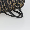 Christian Dior Trotter Canvas Mini Boston Bag Navy Silver Auth ep15043-7