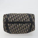Christian Dior Trotter Canvas Mini Boston Bag Navy Silver Auth ep15043-5