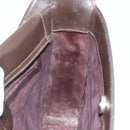 GUCCI Shoulder Bag Patent leather Brown Silver 000 0506 Auth ep15044-17
