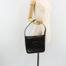 GUCCI Shoulder Bag Patent leather Brown Silver 000 0506 Auth ep15044-22