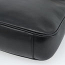 GUCCI Bamboo Shoulder Bag Leather 2way Black Gold 001 1638 2058 Auth ep15046-17
