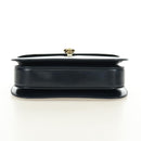 GUCCI Chain Shoulder Bag Leather Navy Gold 004 406 0473 Auth ep15047V-10