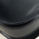 GUCCI Chain Shoulder Bag Leather Navy Gold 004 406 0473 Auth ep15047V-14