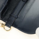 GUCCI Chain Shoulder Bag Leather Navy Gold 004 406 0473 Auth ep15047V-18