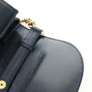 GUCCI Chain Shoulder Bag Leather Navy Gold 004 406 0473 Auth ep15047V-20