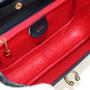 GUCCI Chain Shoulder Bag Leather Navy Gold 004 406 0473 Auth ep15047V-22