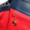 GUCCI Chain Shoulder Bag Leather Navy Gold 004 406 0473 Auth ep15047V-26