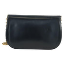 GUCCI Chain Shoulder Bag Leather Navy Gold 004 406 0473 Auth ep15047V-3