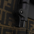 FENDI Carry Case Zucca Canvas Black Brown Auth ep15049A-19
