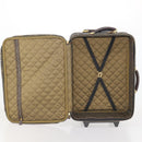 FENDI Carry Case Zucca Canvas Black Brown Auth ep15049A-25