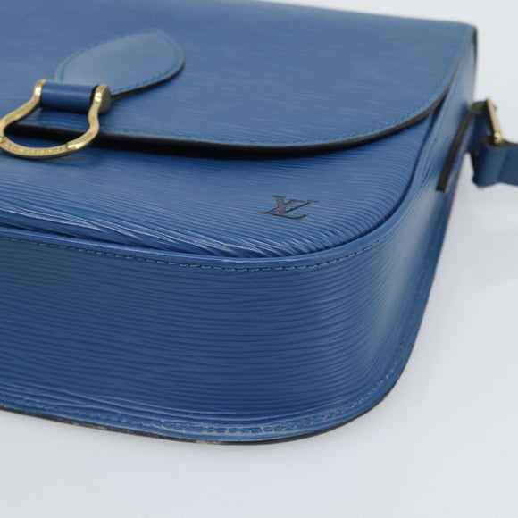 LOUIS VUITTON Epi Saint Cloud GM Shoulder Bag Toledo Blue M52195 LV Auth ep15054