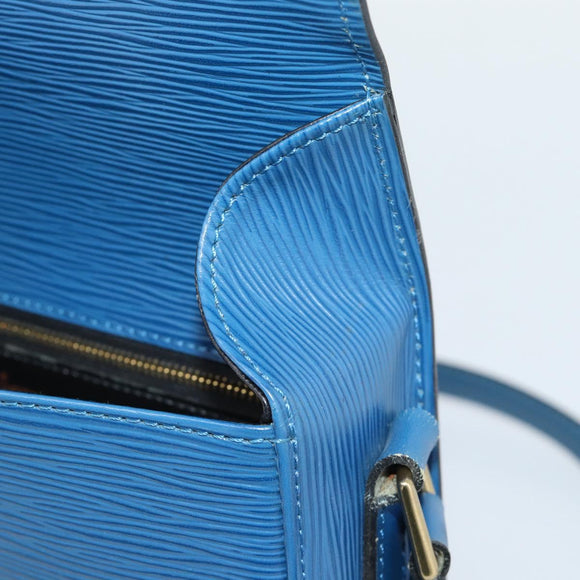 LOUIS VUITTON Epi Saint Cloud GM Shoulder Bag Toledo Blue M52195 LV Auth ep15054