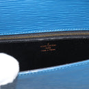 LOUIS VUITTON Epi Saint Cloud GM Shoulder Bag Toledo Blue M52195 LV Auth ep15054-21