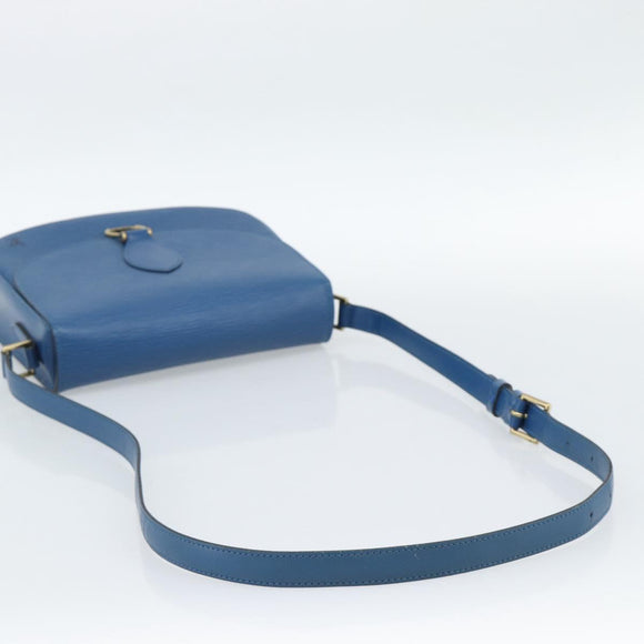 LOUIS VUITTON Epi Saint Cloud GM Shoulder Bag Toledo Blue M52195 LV Auth ep15054