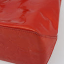 LOUIS VUITTON Monogram Vernis Reade PM Hand Bag Red Rouge M91088 LV Auth ep15057-9