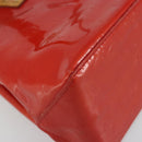 LOUIS VUITTON Monogram Vernis Reade PM Hand Bag Red Rouge M91088 LV Auth ep15057-14