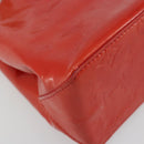 LOUIS VUITTON Monogram Vernis Reade PM Hand Bag Red Rouge M91088 LV Auth ep15057-16