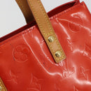 LOUIS VUITTON Monogram Vernis Reade PM Hand Bag Red Rouge M91088 LV Auth ep15057-10