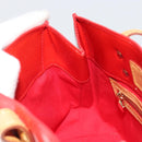 LOUIS VUITTON Monogram Vernis Reade PM Hand Bag Red Rouge M91088 LV Auth ep15057-19