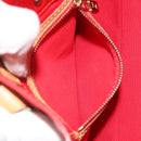 LOUIS VUITTON Monogram Vernis Reade PM Hand Bag Red Rouge M91088 LV Auth ep15057-21