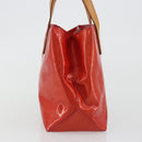 LOUIS VUITTON Monogram Vernis Reade PM Hand Bag Red Rouge M91088 LV Auth ep15057-4