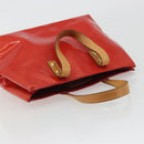 LOUIS VUITTON Monogram Vernis Reade PM Hand Bag Red Rouge M91088 LV Auth ep15057-6
