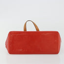 LOUIS VUITTON Monogram Vernis Reade PM Hand Bag Red Rouge M91088 LV Auth ep15057-5