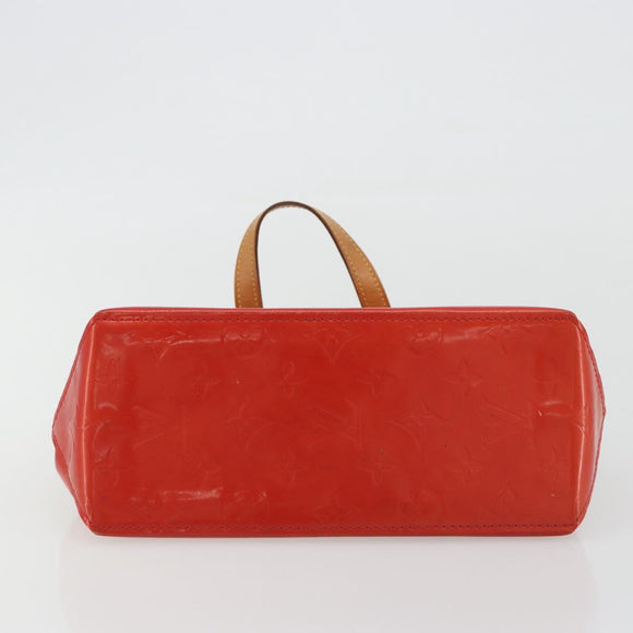 LOUIS VUITTON Monogram Vernis Reade PM Hand Bag Red Rouge M91088 LV Auth ep15057
