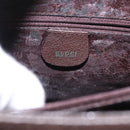 GUCCI Bamboo Hand Bag Suede Brown Gold 002 1186 0260 Auth ep15058-17