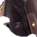GUCCI Bamboo Hand Bag Suede Brown Gold 002 1186 0260 Auth ep15058-19