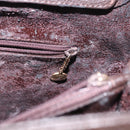 GUCCI Bamboo Hand Bag Suede Brown Gold 002 1186 0260 Auth ep15058-23