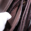 GUCCI Bamboo Hand Bag Suede Brown Gold 002 1186 0260 Auth ep15058-11